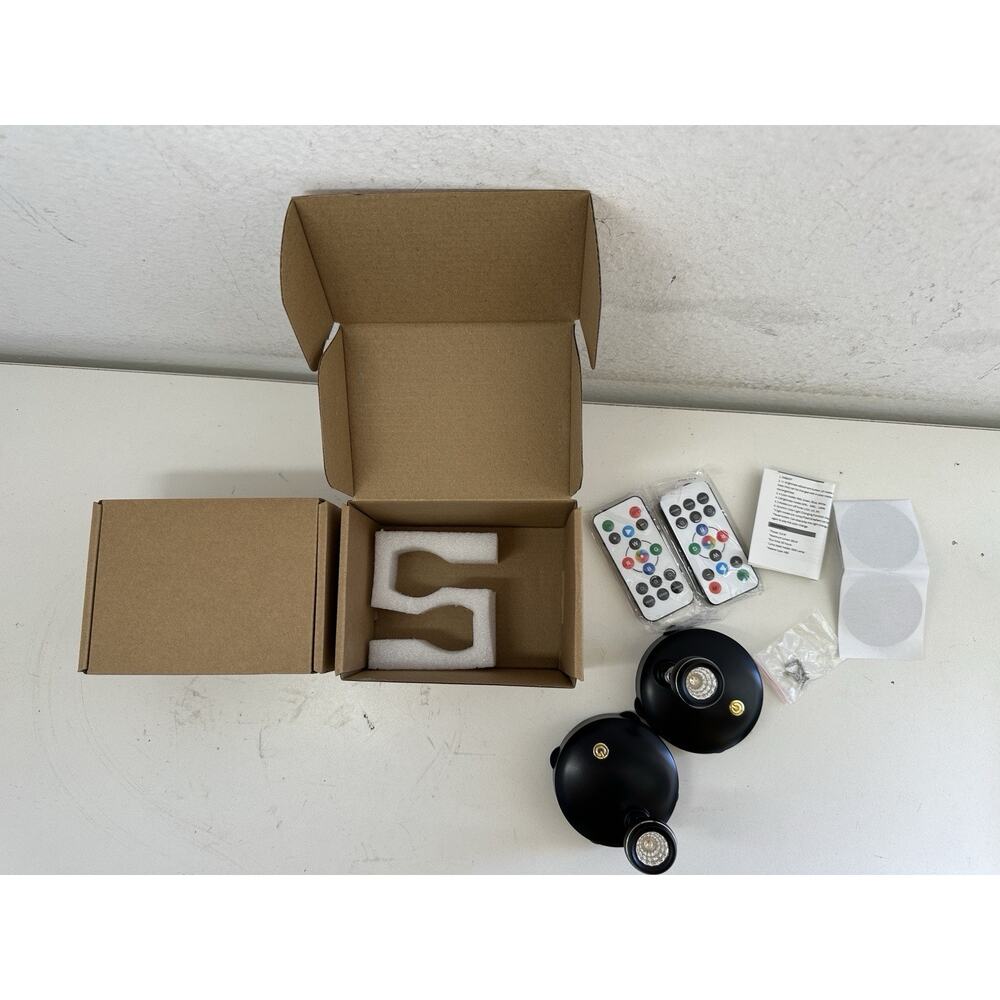 LED Spotlight, Battery Powered Picture Lights, Uplighting Indoor, Puck Lights X4